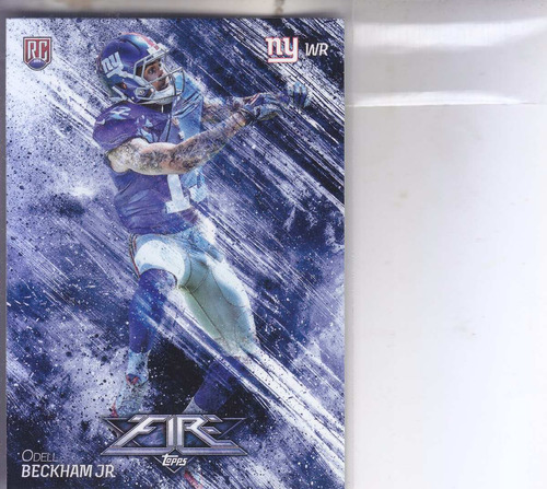 2014 Topps Fire Rookie Odell Beckham Jr. Wr Giants