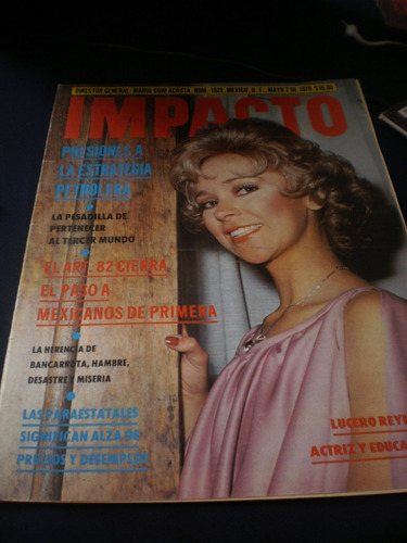 Impacto - Lucero Reynoso Actriz Educadora #1522 Mayo 1979