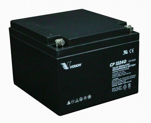 Bateria Vision Cp12240 12 V 24ah Para Ups, Ilum. Emergencia