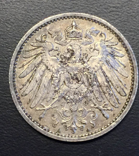 Ale276 Moneda Alemania Imperio 1 Mark 1915 A Xf+ Plata Ayff (Usado)
