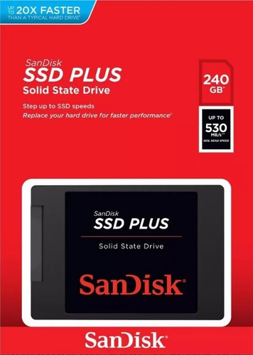 Hd Ssd Sandisk Plus 240gb 530mb/s Sata 3 G26 - Notebook E Pc