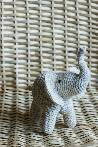 Elefante Tejido A Crochet - Elida A Tejer