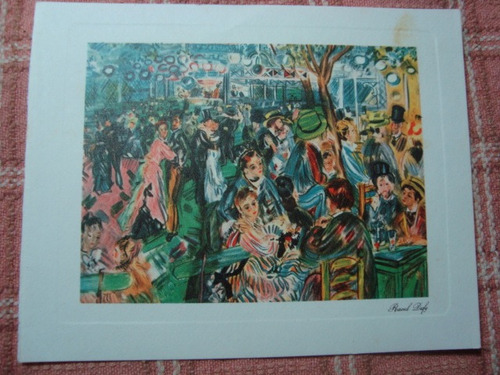 Tarjeta Reproduccion Acuarela Raoul Dufy