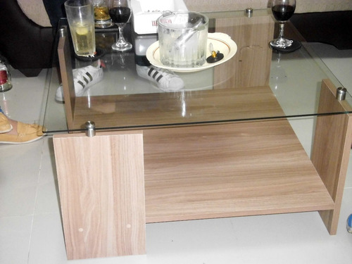 Imagen 5 de 5 de Mesa De Centro Sala Con Vidrio Modelo Tulipan