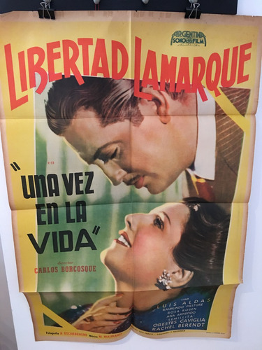 Afiche De Cine Original - Una Vez En La Vida