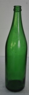 Antigua Botella Cerveza De Litro De Vidrio Verde