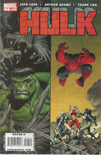 Hulk N° 07 - Em Inglês - Editora Marvel - Formato 16 X 25 - Capa Mole - Bonellihq 7 Cx242 Nov23