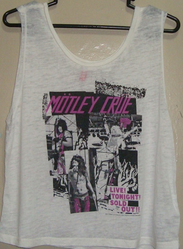 Polo Motley Crue Xl Mujer Bon Jovi Ac Dc The Beatles Pink