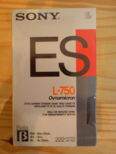 Videocassette 8 Mm.virgen Sony L_750 Dynamicron -stock11 -