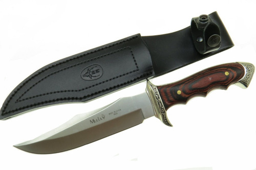 Ci21733 Muela Venecia Cuchillo Caza Filo Plano Con Fnda