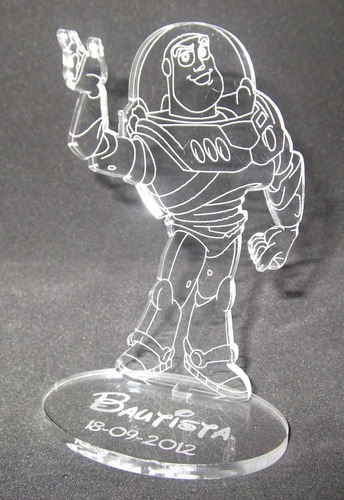 Souvenir Acrilico Toy Story Buzz Lightyear Woody C/tu Nombre