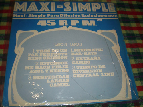 Maxi Simple 45 Rpm / King Crimson- Camel- Cameo R3