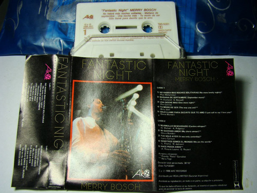 Merry Bosch Fantastico Night 1986 Argentina Cassette