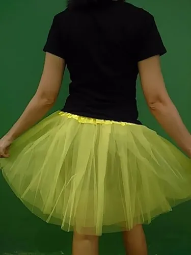 Saia Tutu De Tule Amarelo Saia De Bailarina Adulto Parcelamento