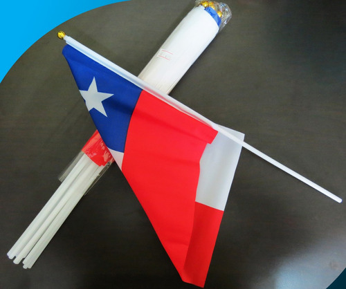 Bandera Chilena - 27,3x20,2cms Chile - 12 Unidades