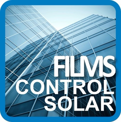 Lamina Vidrio - Polarizado Control Solar 15m X 1,20m ( 5% )