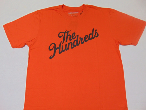Camiseta The Hundreds Forever Slant Laranja Original