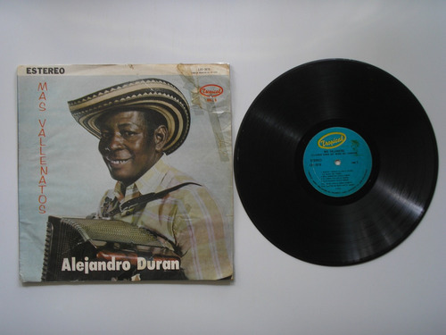 Lp Vinilo Alejandro Duran Rey Negro Del Acordeon Vol 6 1973