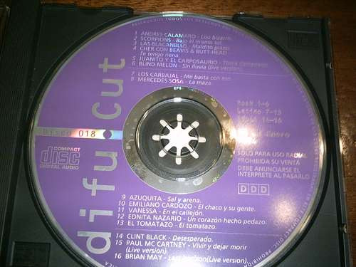 Calamaro / Scorpions /braian May / Mccartney Varios Cd Promo