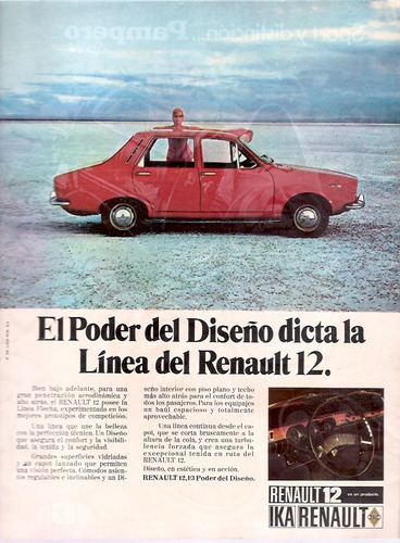 Antigua Publicidad  Auto Ika Renault 12