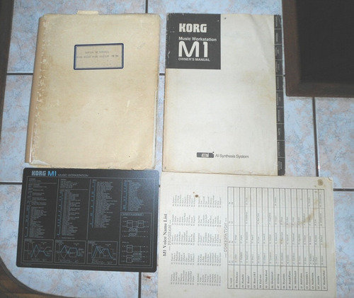Imagen 3 de 5 de Manuales Korg M1 Ingles/español En Físico.
