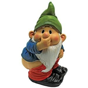 Diseño Toscano Stinky The Garden Gnome Estatua