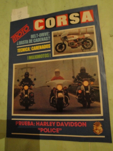 Corsa Moto Harley Davidson 1200 Police Carenados Belt Drive