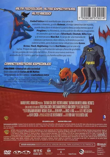 Batman Sin Limite Instinto Animal Dc Comics Pelicula Dvd