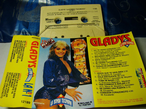 Gladys La Bomba Tucumana La Nº 1 1991 Argentina Cassette
