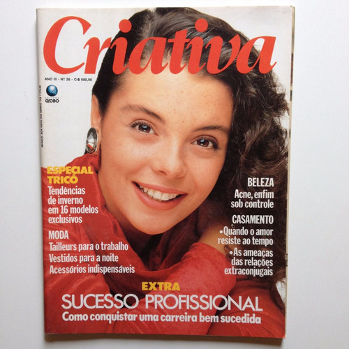 Revista Criativa Mylla Cristie Glória Pires N°26 Ano 1991