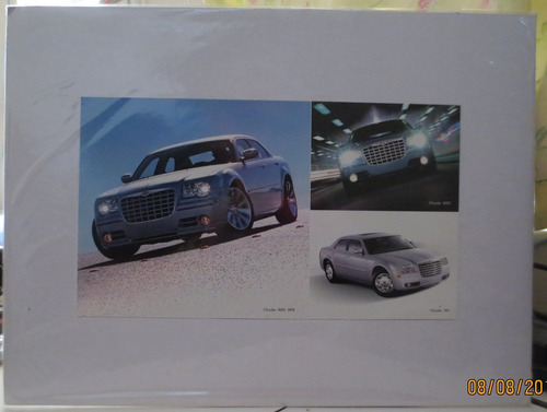 Viejo Anuncio, Litografia Publicidad Auto Chrysler 300c Srt8