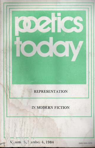 Poetics Today - Vol. 5 No. 4 - Representation In Modern (0h)