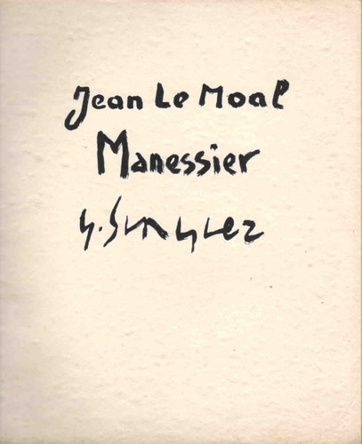 Catálogo / Jean Le Moal - Manessier - Gustave Singier (1946)