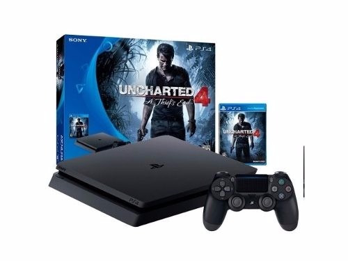 Consola Ps4 Nueva Con Uncharted 4 M-games