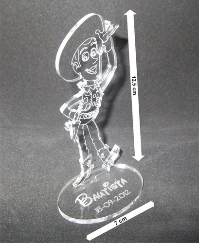 Souvenir Acrilico Toy Story Buzz Lightyear Woody C/tu Nombre