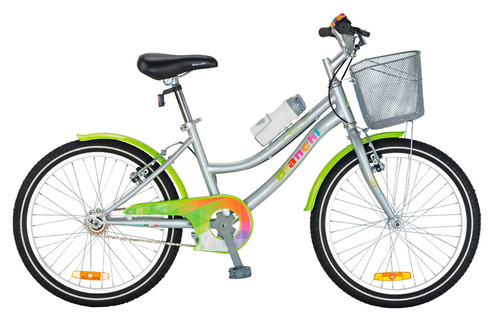 Bicicleta Bianchi Classic Aro20 Girl Color Plata/verde Claro