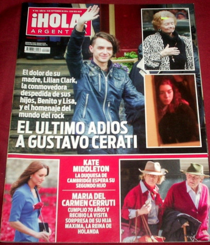 Gustavo Cerati - Revista Hola Argentina Año 2014
