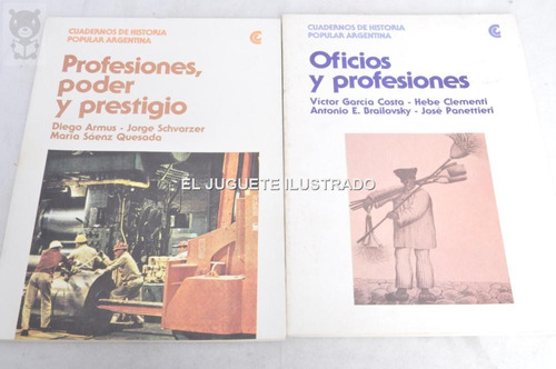 Lote X 2 Oficios Y Profesiones Ceal Costumbres Foto 1982