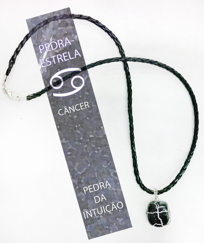 Cordão Pedra-estrela Signo Câncer Hippie Amuleto Talismã
