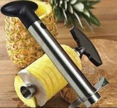 Imagen 3 de 7 de Pelador Cortador De Piña De Acero Inoxidable Practico