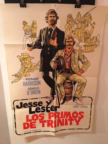 Afiche De Cine Original - Los Primos De Triniti
