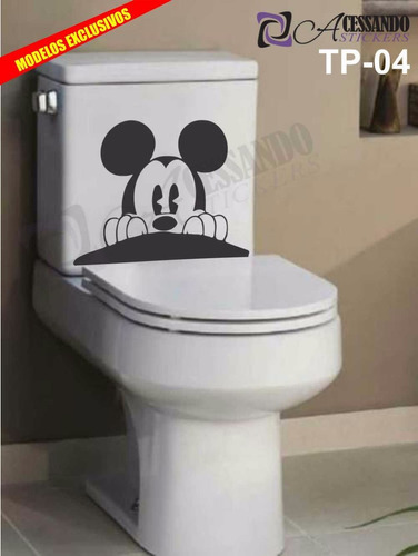 Adesivo Decorativo  Banheiro - Caixa Acoplada - Mickey -tp04