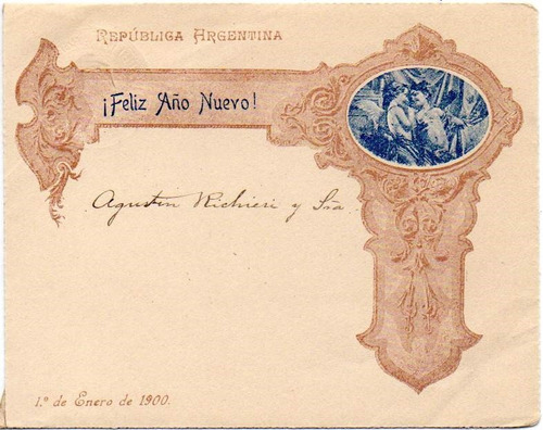 Argentina 1900. Sobre Carta Entero Postal De 5c. Gj Scz 5 C