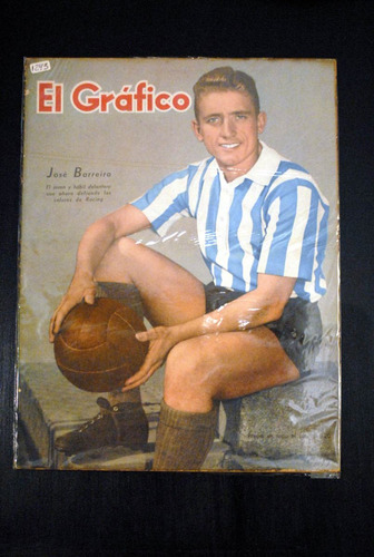 Revista El Gràfico Nº 1293 Jose Barreiro - Racing Club