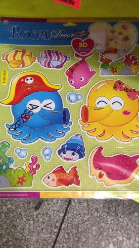 Stickers Decorativos Infantiles Calcomanias 3d Niños