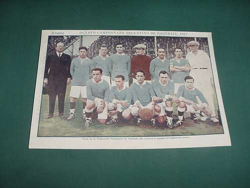 Poster Grafico Futbol Federacion Parana Campeonato 1927