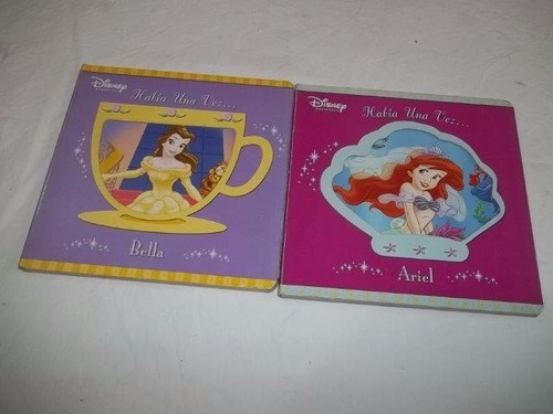 2 Livros Coleçao Habia Una Vez Bella E Ariel Espanhol Disney