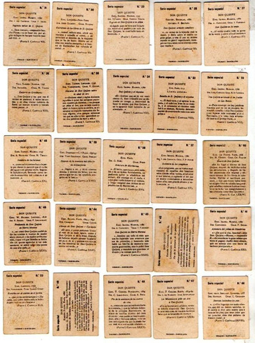 24 Figuritas Thomas - Barcelona. Quixote (2do. Bloque)