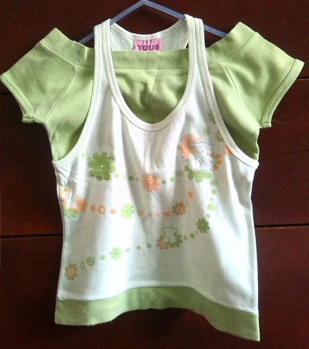 Blusa De Niña Con Fondo, Marca Tous, Talla 8