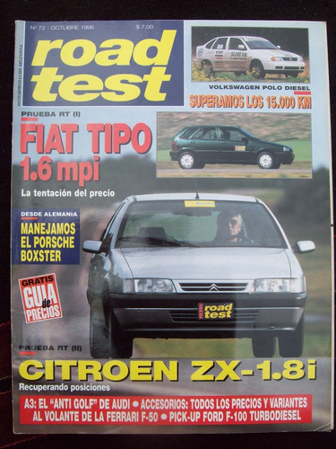 Road Test 72 10/96 Citroen Zx 1.8i Fiat Tipo 1.6 Mpi